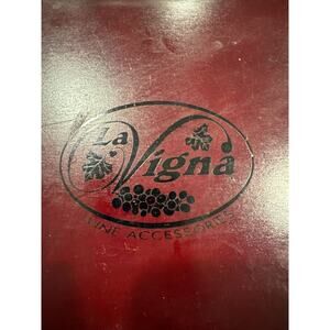 Vintage La Vigna Wine Opener & Accessories Set Wood Box